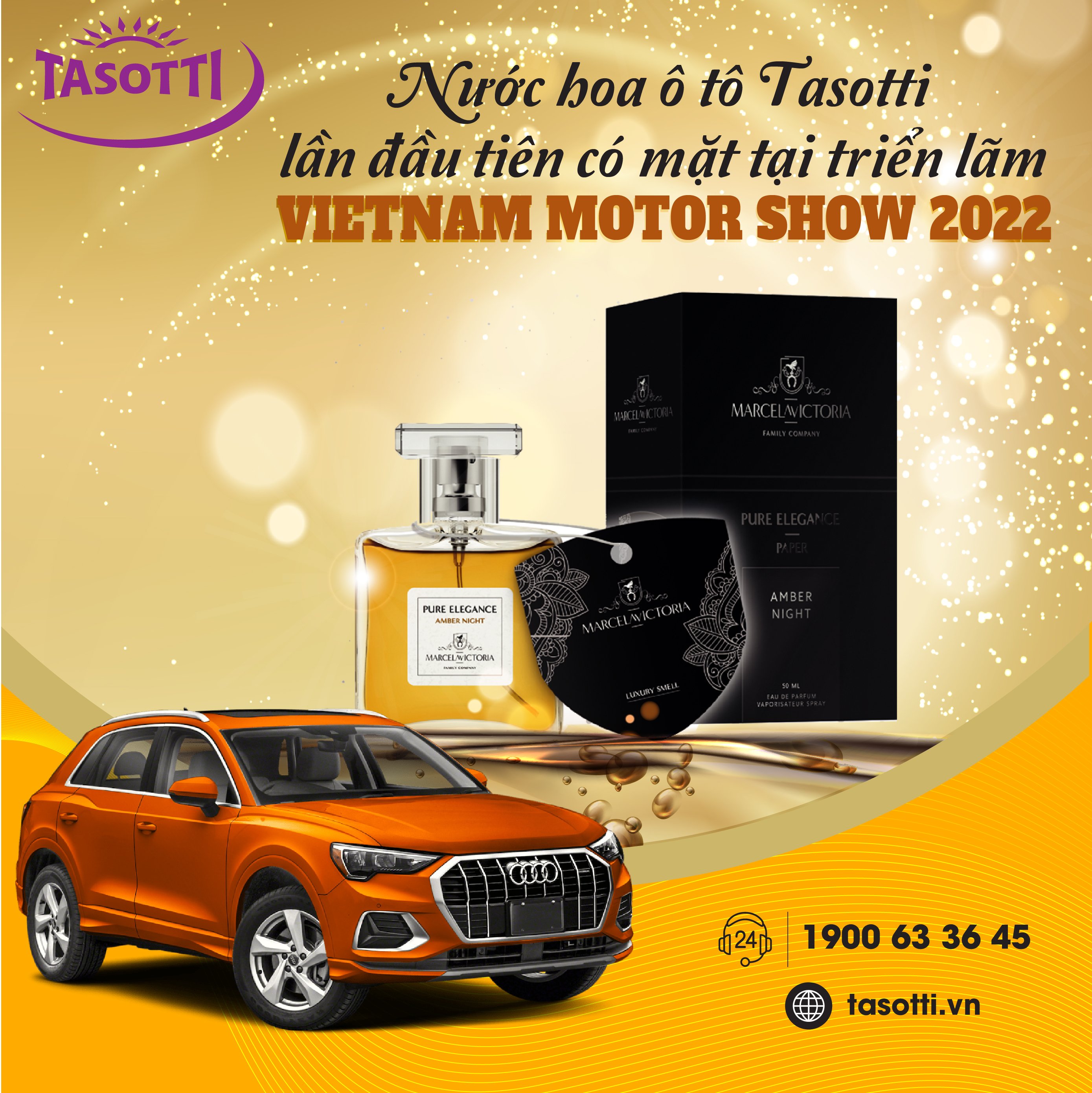 [LẦN ĐẦU TIÊN ] Nước hoa ô tô Tasotti góp mặt tại Vietnam Motor Show 2022